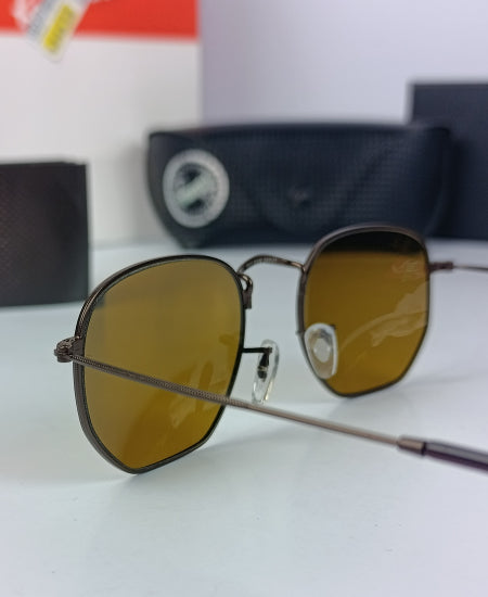 Ray-Ban Sunglasses HEXAGONAL Brown RB3548N