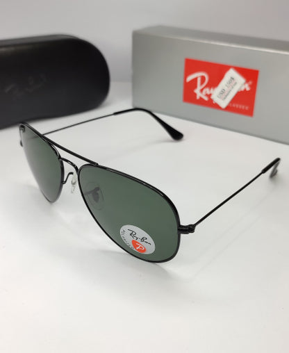 Ray Ban BN12-Aviator Polarized Black Sunglasses
