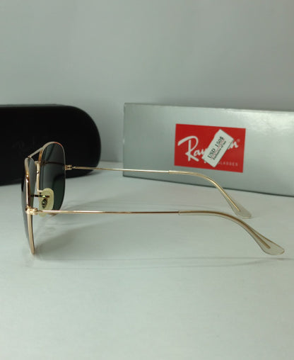 Rayban-Aviator Polarized Golden Green Sunglasses