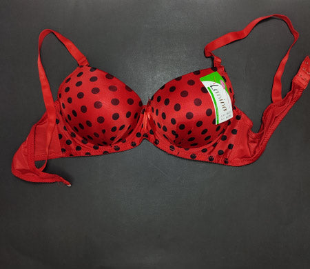 Red Polka Dot Bra 40