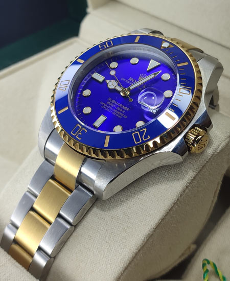 RLX watch Submariner Date Steel & Yellow Gold 126613LB Blue Dial Watch