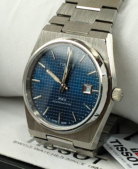 Tisot PRX Titanium Blue 38mm T137.807.44.041.00 Automatic Watch