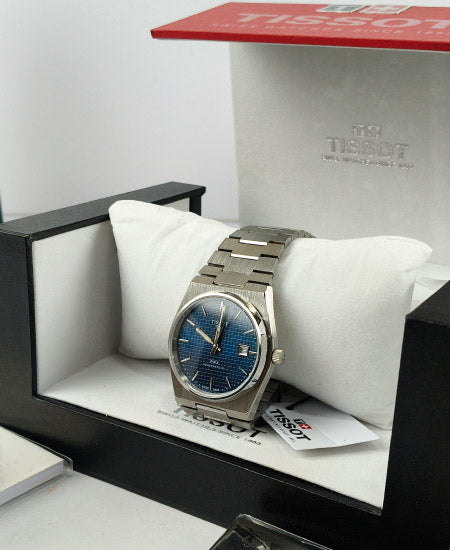 Tisot PRX Titanium Blue 38mm T137.807.44.041.00 Automatic Watch