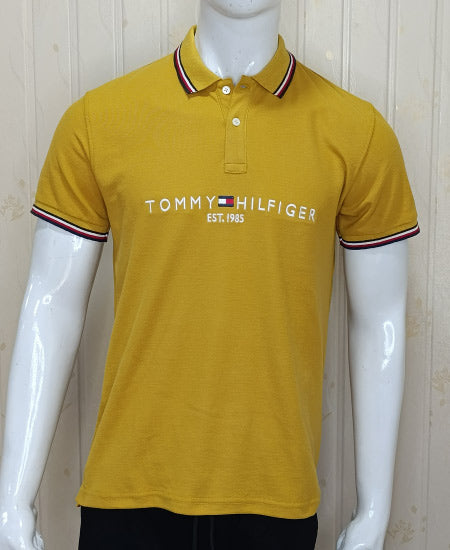 1.1 Tommy Hilfiger Mustard Polo Shirts