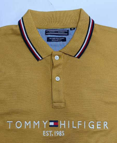 1.1 Tommy Hilfiger Mustard Polo Shirts