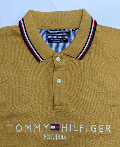 1.1 Tommy Hilfiger Mustard Polo Shirts