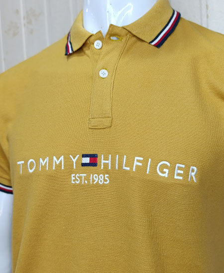 1.1 Tommy Hilfiger Mustard Polo Shirts