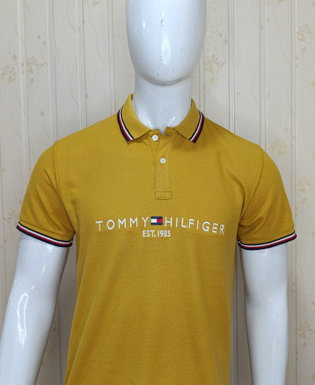 1.1 Tommy Hilfiger Mustard Polo Shirts