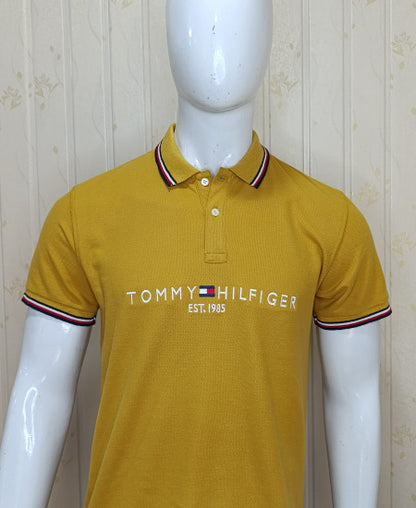 1.1 Tommy Hilfiger Mustard Polo Shirts