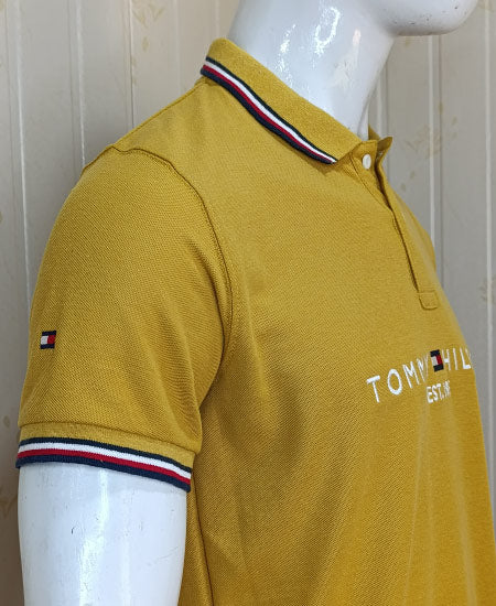 1.1 Tommy Hilfiger Mustard Polo Shirts
