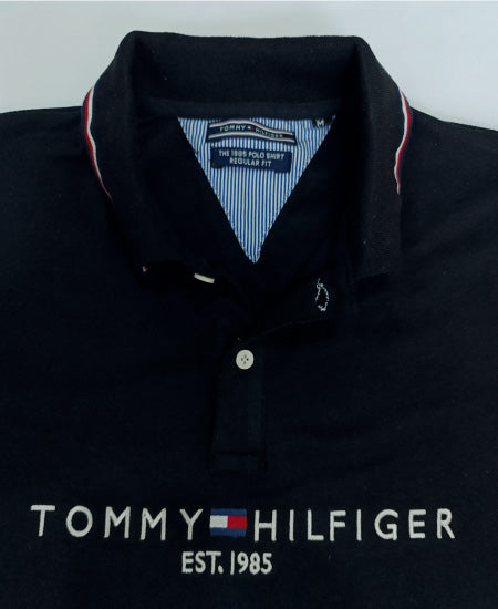 1.1 Tommy Hilfiger Black Polo Shirt