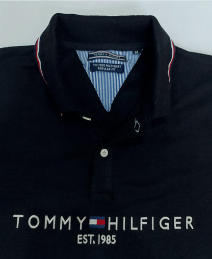 1.1 Tommy Hilfiger Black Polo Shirt
