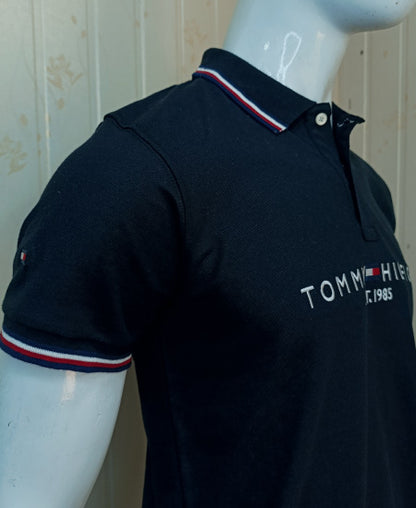 1.1 Tommy Hilfiger Black Polo Shirt