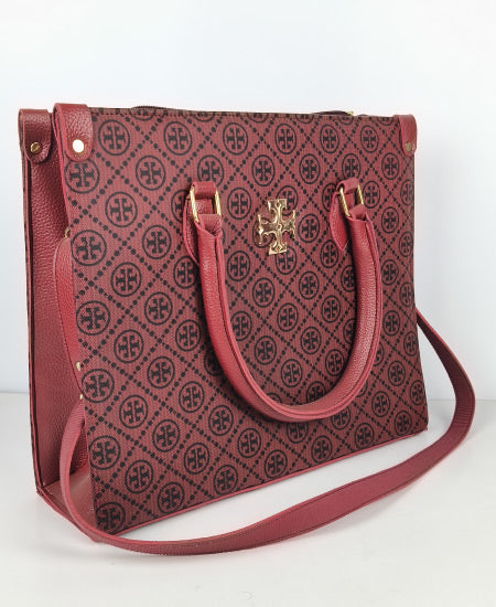 Tory Burch Never Full Handbag Mehroon