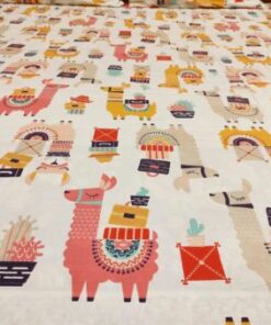 Alternative view of Lama Cartoon Bed Sheet Set