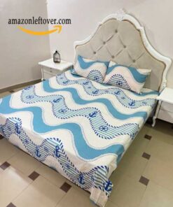 Premium Cotton Bedsheet Anchor Navy