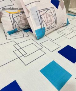 Premium Cotton Elegant Block Bed Sheet
