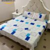 Premium Cotton Elegant Block Bed Sheet
