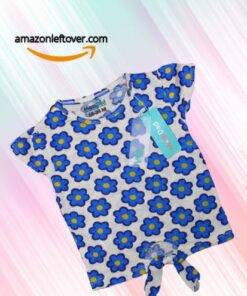 Amazon leftover Pakistan Kids girl T-shirt Blue flora
