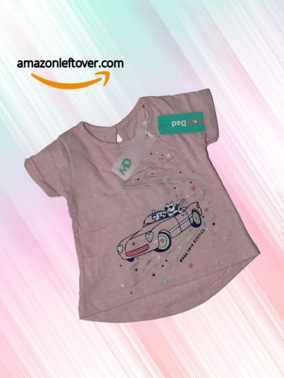 Amazon leftover Pakistan Kids girl T-shirt Cat car-01