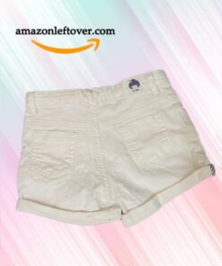 Leftover Girls Denim Shorts Snow White