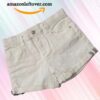 Leftover Girls Denim Shorts Snow White