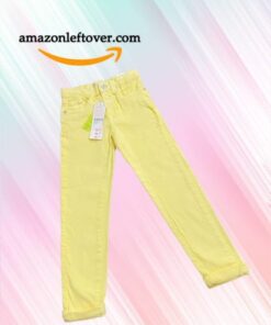 Pakistan amazon leftover Girls Denim Jeans Yellow