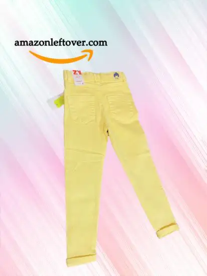 Pakistan amazon leftover Girls Denim Jeans Yellow