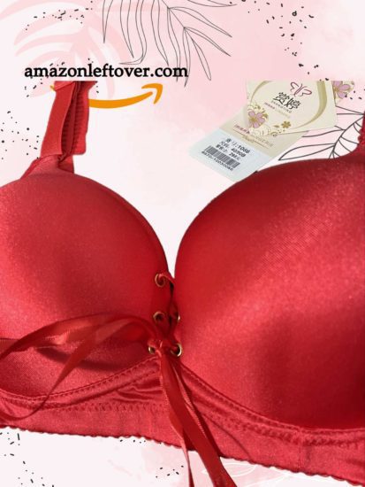Padded Non Wire Bra Red 38 -  Leftover Pakistan