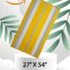 Pakistan Amazon leftover Bath Towel Elegant Yellow strips