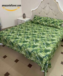 Amazon leftover Cotton Palm Leaves Bed Sheet