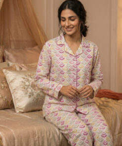 Alternative view of Jungle Pink leaves PJS women's
