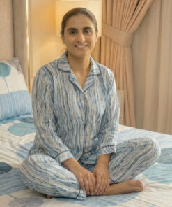 Alternative view of Jungle Tree Ocean Wave PJS women's