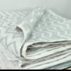 Amazon Leftover Bath Towel White Gray Zigzag