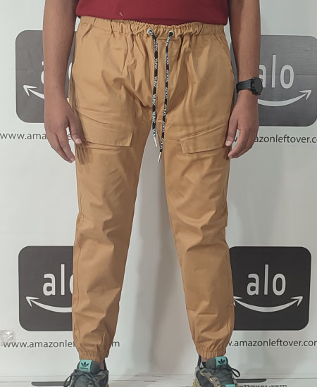 A Za Ra Trousers Khaki Brown 6 Pocket