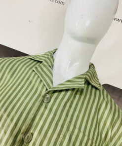 Amazon Leftover Men's Green Strips Night suit