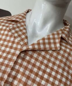 Pakistan Amazon Leftover Men's Brown Check Night Suit JPs
