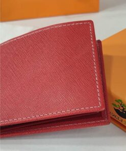 Amazon leftover Jungle Tree Red Leather Wallet 001