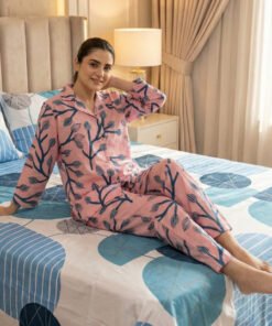 Alternative view of Jungle Tree Night Suit Pink Flora