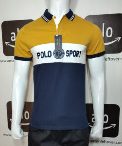 Men's Polo Sport Shirt Mustard Medium