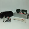 RayB Aviator Polarized Black Sunglasses