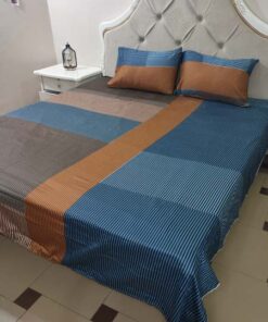 Cotton Satin Bedsheet Elegant Lines TC-240 Jungle Tree