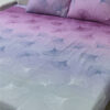 Cotton Satin Bedsheet Plum Flaura TC-240 Jungle Tree