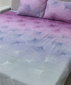 Cotton Satin Bedsheet Plum Flaura TC-240 Jungle Tree