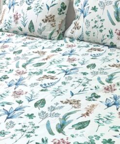 Alternative view of Cotton Satin Bedsheet TC-240 Jungle Tree