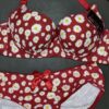 Flora 2PC Bra Red 36