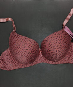 Little Leaves Pushup Bra Coffee Pink 38