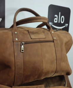 1.1 Vintage Leather Duffel Large Handmade Bags Brown bag Carry