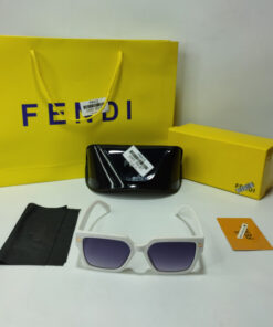 Alternative view of Fndi White Womens Sunglasses-FZ03