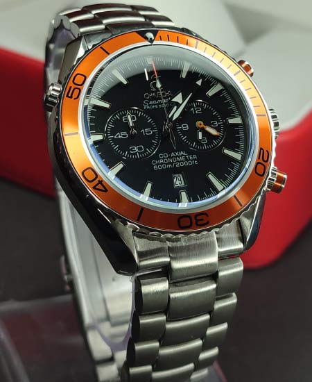 Omega seamaster planet discount ocean chronograph orange